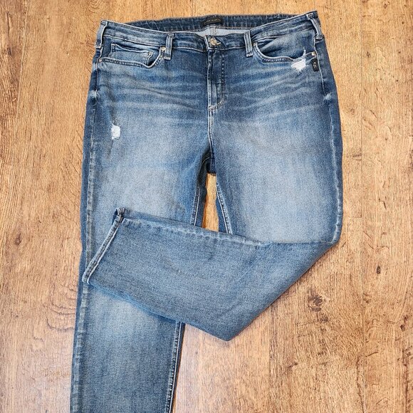 Silver Jeans Denim - SILVER JEANS - Most Wanted Straight Leg Jeans - Sz 20